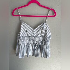 Express White Striped Camisole